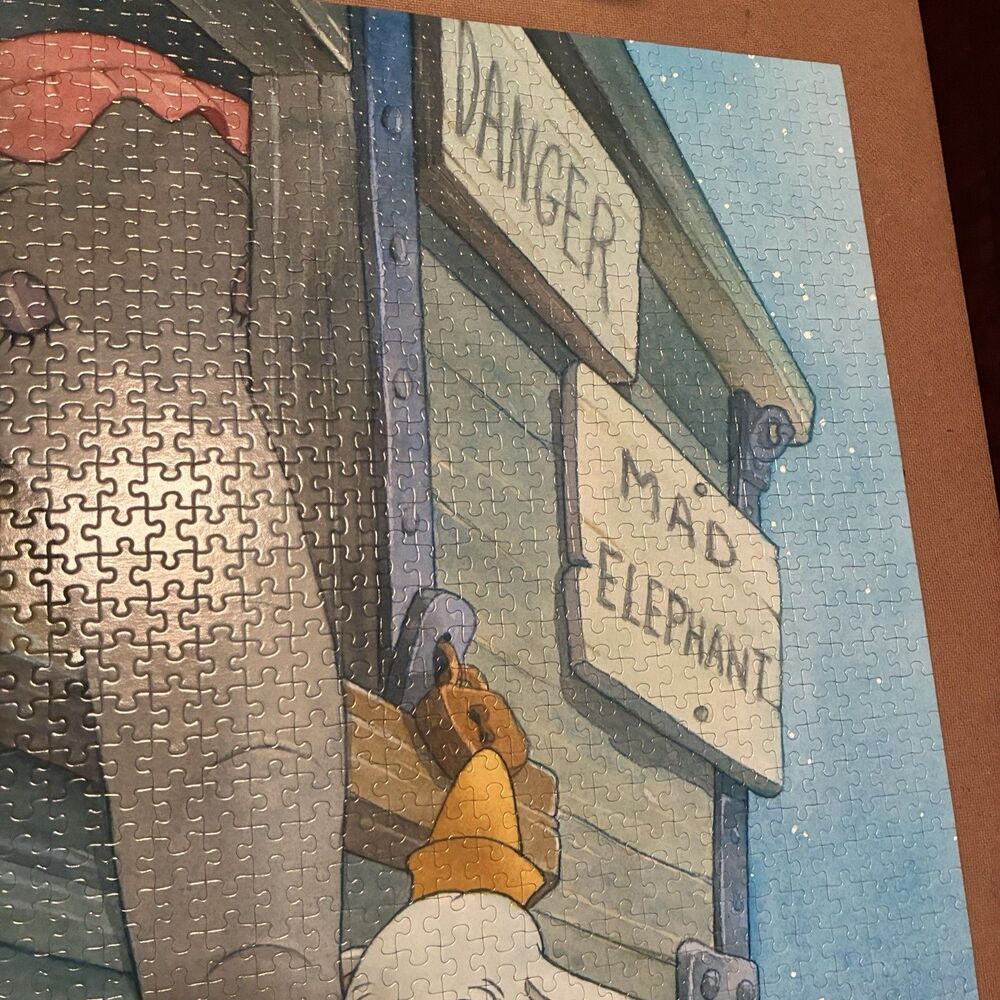 DUMBO Classic Disney Movie BABY MINE Artist Series Toby Bluth Jigsaw Puzzle RARE - Picture 5 of 8